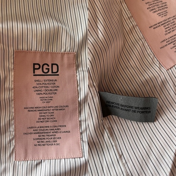 PGD Plenty Mid-length Overcoat XS Pale Pink - Picture 16 of 16